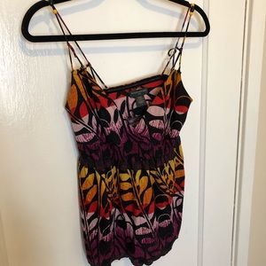 Tropical Banana Republic Spaghetti Strap Top